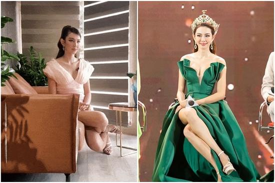 Nhìn Miss Grand Thùy Tiên ngồi 'xoắn quẩy' mà thương cái chân