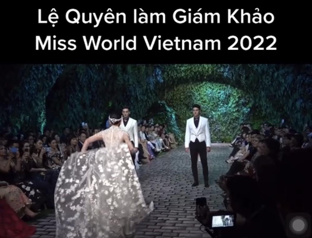 Lệ Quyên catwalk ra sao mà bị chê dẹo, không xứng chấm Hoa hậu?-5