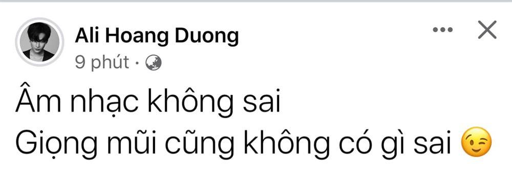 Dân mạng nổi điên vì Ali Hoàng Dương phát ngôn Hát giọng mũi thì sao?-2