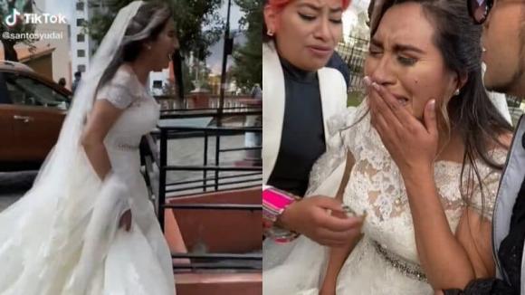 Chú rể ôm ấp, bỏ trốn cùng bồ sát hôn lễ, cô dâu hành động sốc-2