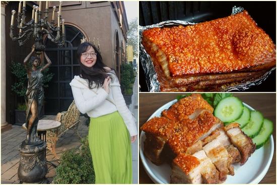 Thịt heo quay bì giòn siêu ngon, làm từ sáng tới chiều vẫn giòn tan