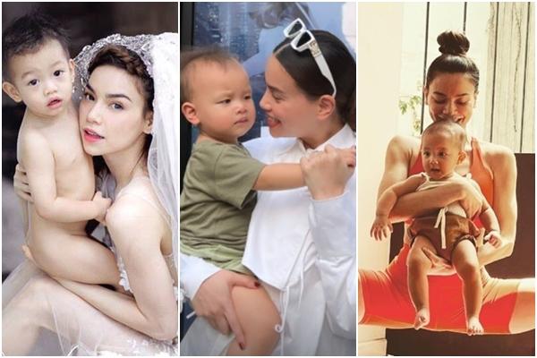 Hà Hồ cho con gái 1 tuổi đi giày cao gót 30 triệu, con trai đội mũ hàng hiệu-11