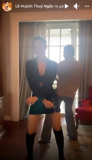 Thúy Ngân nhảy sexy dance để lộ vòng 1 nặng trĩu ná thở-4