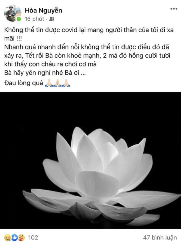 Hòa Minzy bàng hoàng khi người thân qua đời vì Covid-19-2