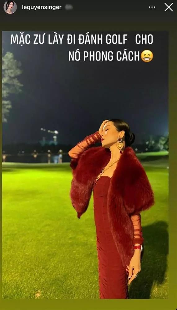 Sao Việt mặc lạc quẻ đi chơi golf: Hà Anh, Lệ Quyên ngán ngẩm-3