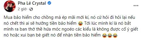 Pha Lê kể chuyện thề không giết chồng khi mua bảo hiểm-1