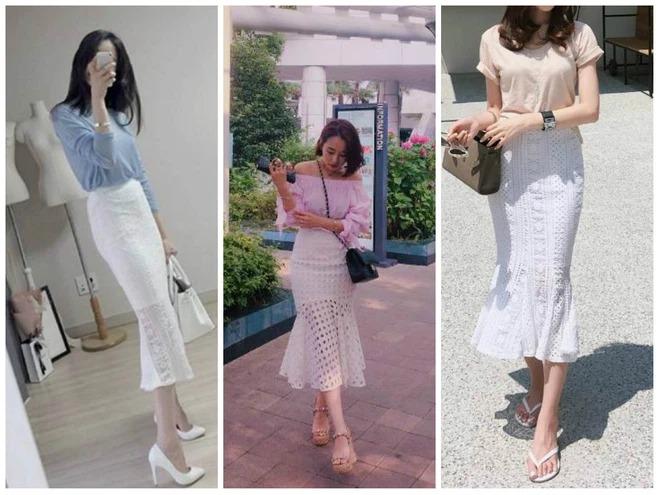 3 kiểu chân váy đuôi cá, chị em công sở xúng xính mix đồ không chán-4