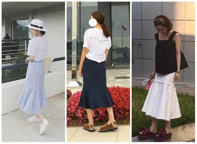 3 kiểu chân váy đuôi cá, chị em công sở xúng xính mix đồ không chán-1