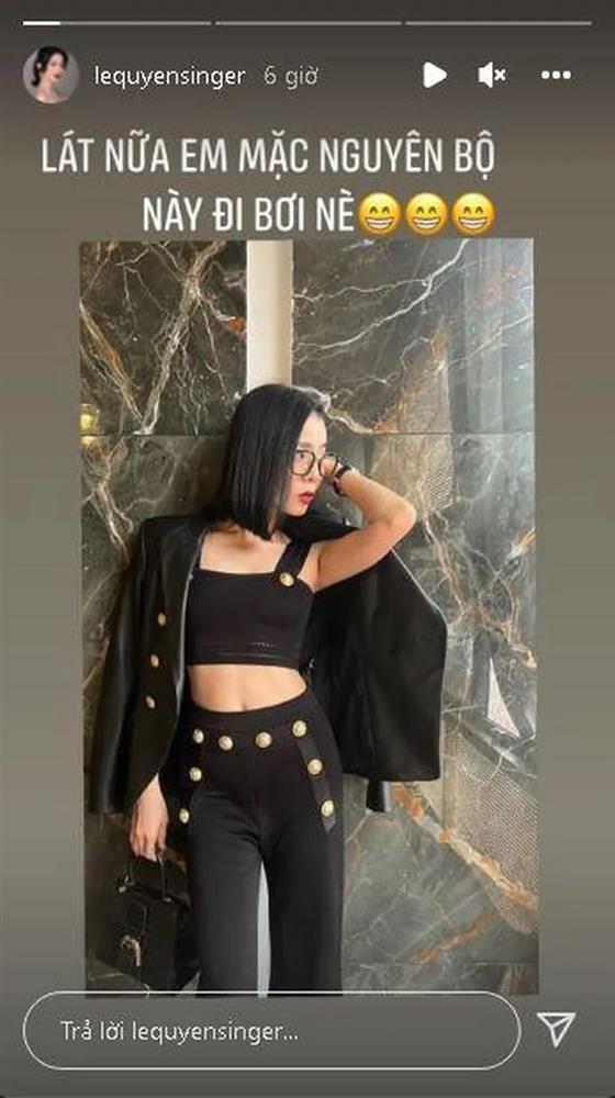 Chuyện gì đây: Lệ Quyên mặc đồ kín bưng chẳng giống ai đi bơi-1