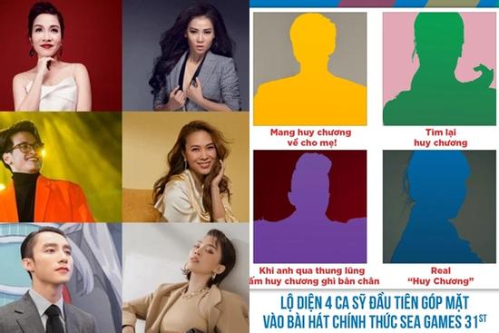 Rò rỉ ảnh 4 nghệ sĩ đầu tiên xác nhận hát ca khúc 'SEA Games 31'