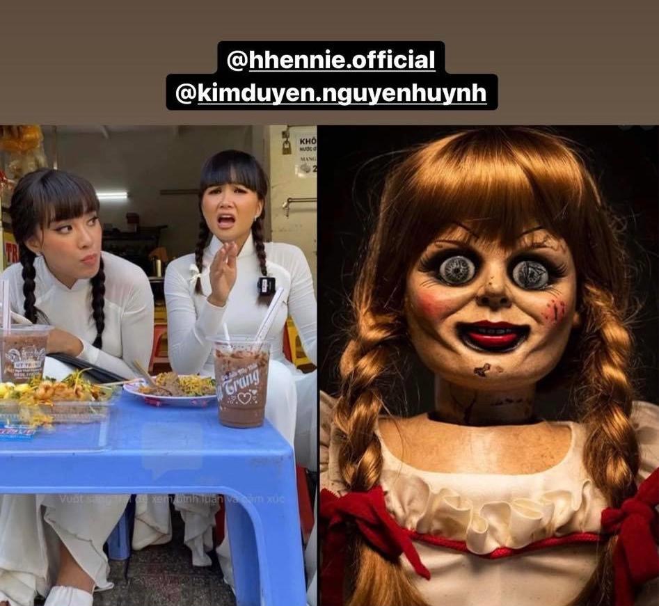 HHen Niê bị chê giống búp bê Annabelle và Squid Game khi mặc áo dài-7