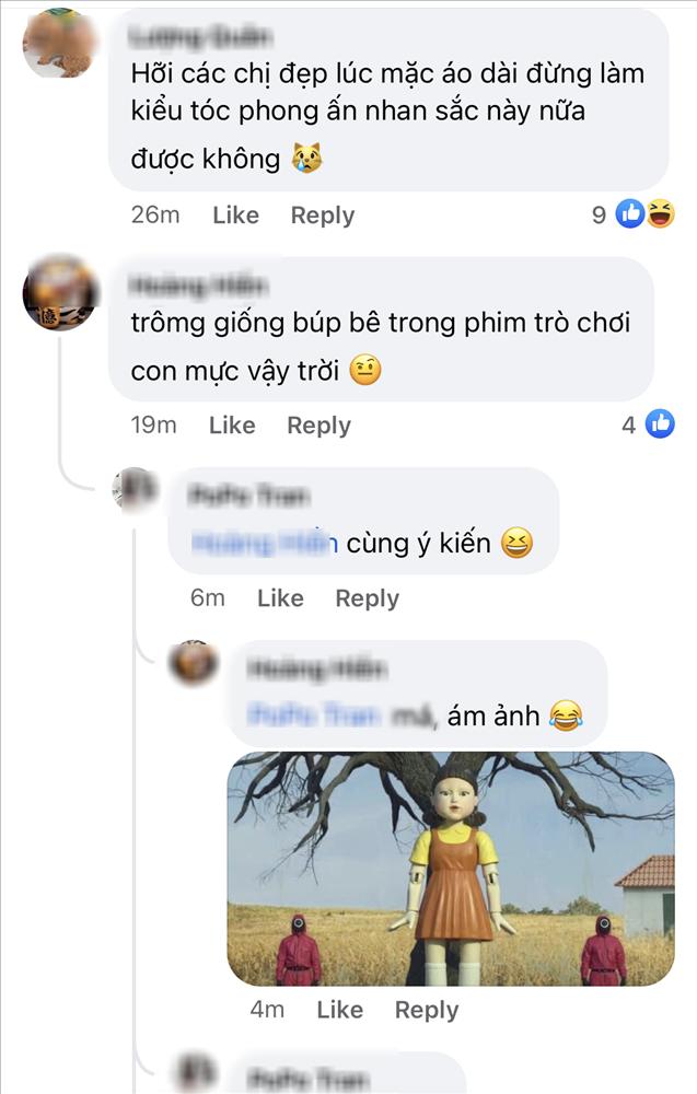 HHen Niê bị chê giống búp bê Annabelle và Squid Game khi mặc áo dài-4