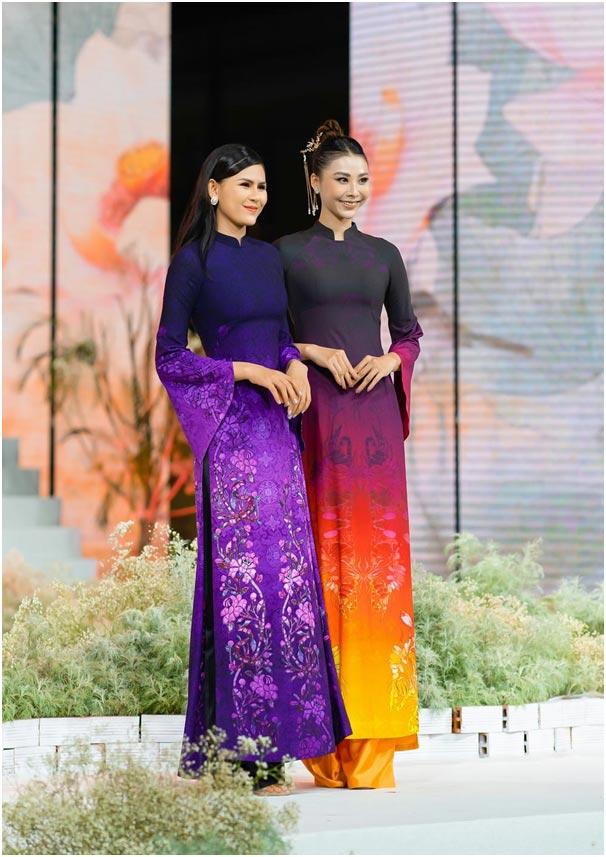 Gốm sứ Việt sống động trên áo dài của NTK Vũ Thảo Giang-2