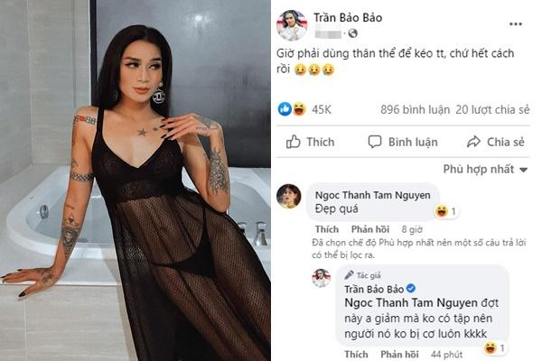 Khoe thân kéo tương tác, BB Trần bị bạn trai mắng rẻ tiền-1