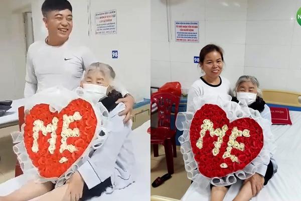 Dư âm 8/3, sốt rần rần trước hình ảnh cụ ông bẽn lẽn tặng hoa vợ-4