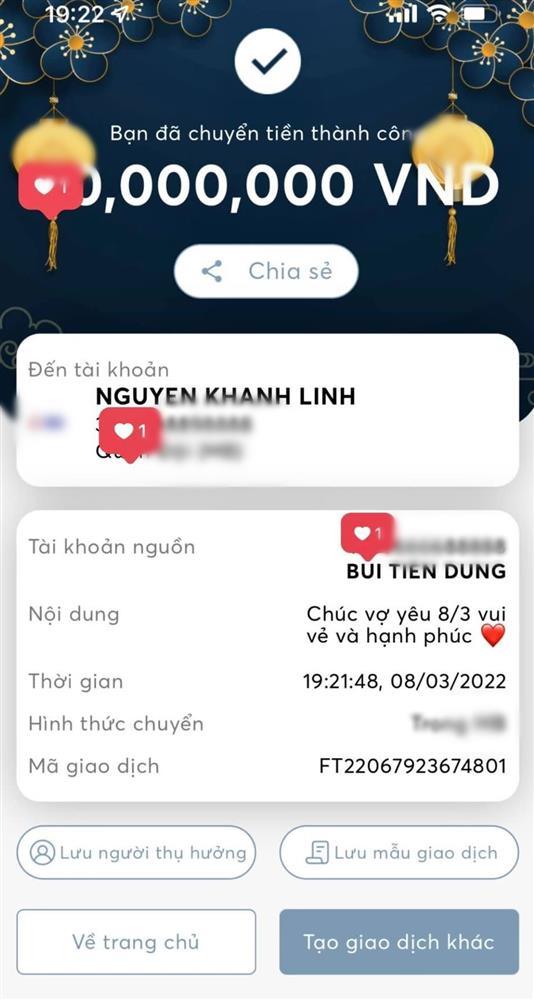 Khánh Linh khoe số dư tài khoản khủng nhận từ Bùi Tiến Dũng-2