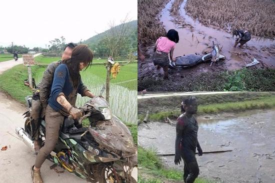 Cạn lời những pha úp vỉa xuống ruộng của các 'dân chơi hệ phóng'