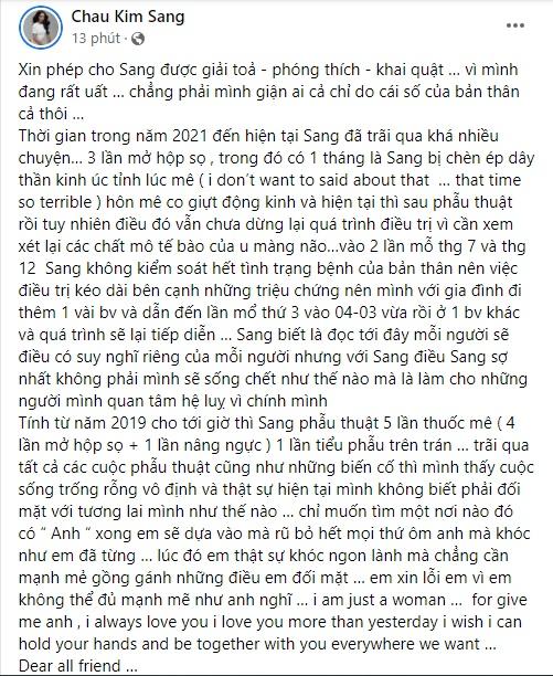 Người mẫu Châu Kim Sang: 2 năm 5 lần phẫu thuật, 4 lần mổ sọ-2
