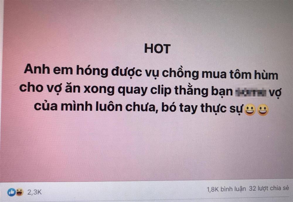 Sốc: Chồng mua tôm hùm chiêu đãi, quay clip vợ some bạn thân-2