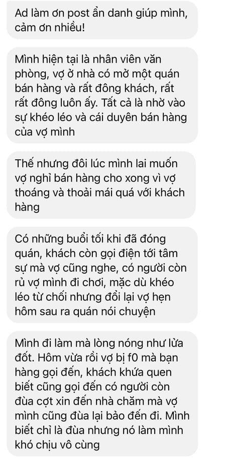Vợ buôn bán có duyên nhưng tính dễ dãi, chồng lo ngay ngáy sợ mọc sừng-1