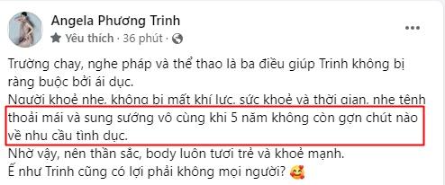 Angela Phương Trinh: 5 năm qua tôi không còn thiết tha tình dục-1