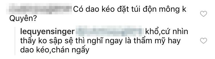 Lệ Quyên đáp trả gắt khi bị nghi bơm mông-4