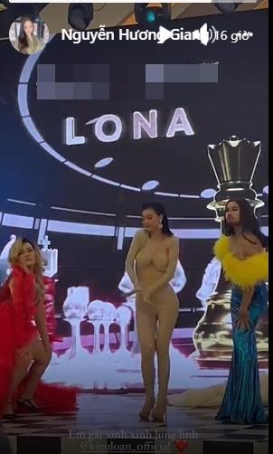 Kiều Loan như nude trên sân khấu dưới góc máy của Hương Giang-1