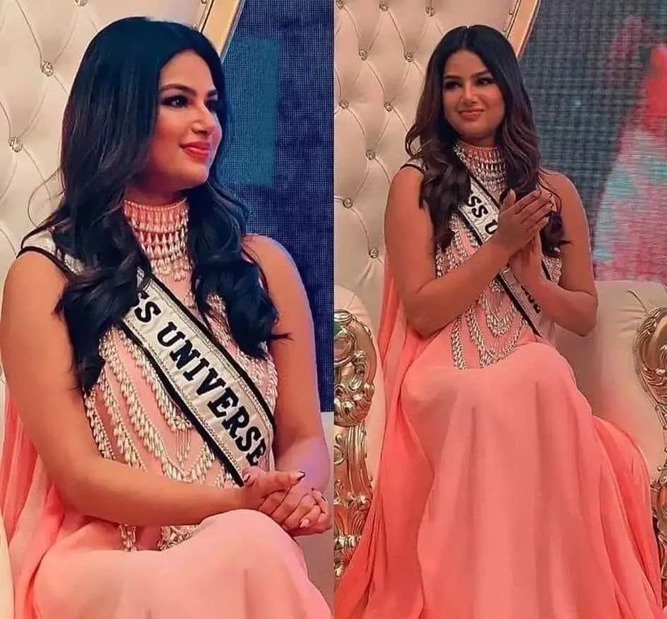 Miss Universe 2020 bịt kín mỡ bụng khi copy Kim Kardashian-10