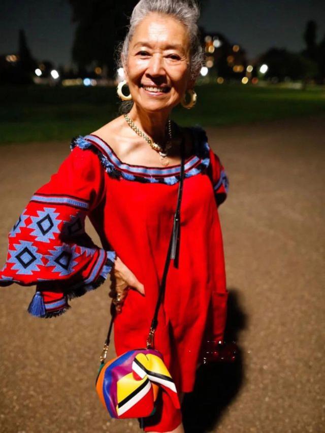 Cụ bà 70 tuổi mặc cực chất chứng minh thời trang không phân biệt tuổi tác-2