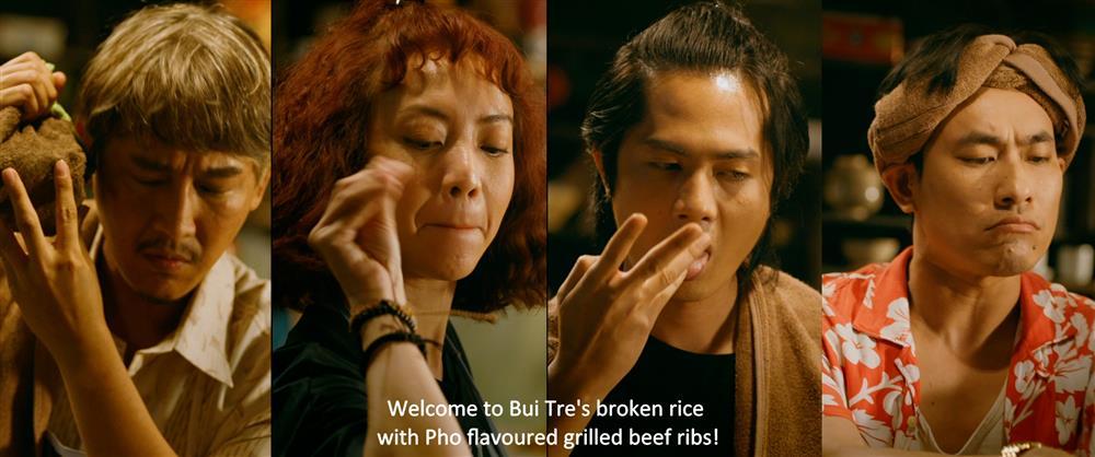 Hứa Vĩ Văn hết soái ca, cùng Thu Trang đi bán cơm tấm-6