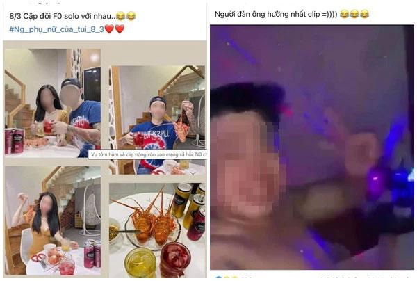 Người vợ vụ ăn tôm hùm quay clip three some van xin buông tha-5