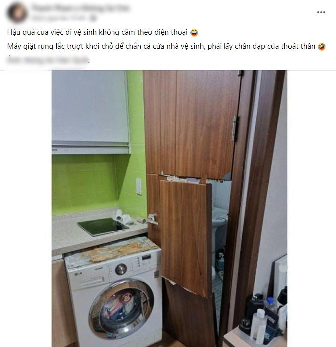 Bị nhốt trong nhà vệ sinh, thanh niên có màn thoát thân ngoại mục-1