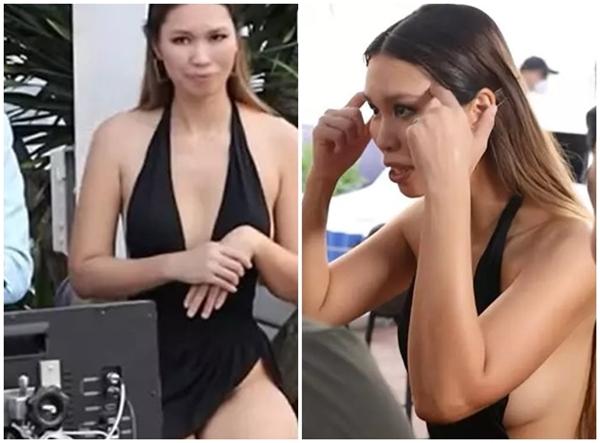 Trong tập 4 The Next Gentleman (Quý ông hoàn mỹ), HLV Hà Anh diện đầm đen xẻ bạo cả trên lẫn dưới thu hút sự chú ý. Tuy nhiên, trang phục "phản chủ" khiến siêu mẫu 8X rơi vào cảnh hớ hênh vì không nội y.