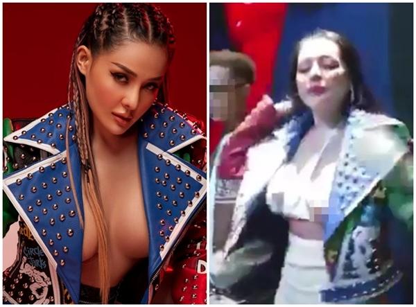 Trước đó, hot girl Võ Thị Ngọc Ngân ăn mặc táo bạo, nói không với mốt "no bra" chơi DJ tại một club khiến vòng 1 bị  "lộ thiên" do nhảy quá sung. Sau sự cố này, người đẹp Bình Bịnh còn đăng tải hình ảnh mặc chiếc áo khoác trong buổi biểu diễn kèm lời nhắn: "Cái áo khoác được hỏi mua nhiều nhất qua giờ. Có thiệt là mấy bạn muốn mua không? Ngân có thanh lí đó".