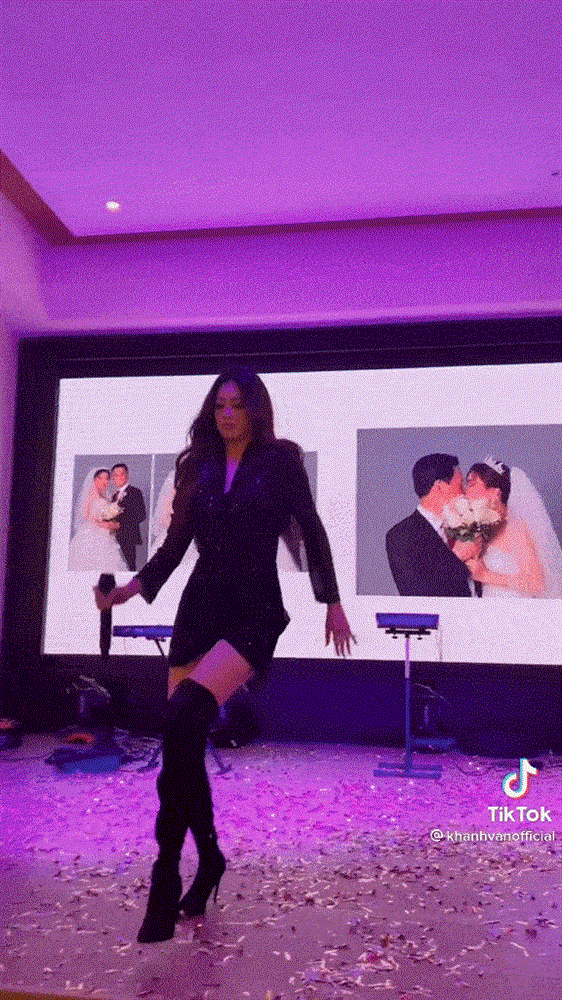 Hoa hậu Khánh Vân đi đám cưới: Hát nhạc remix quẩy banh nóc-2