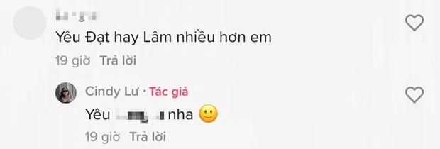 Cindy Lư phản ứng sao khi bị hỏi yêu Đạt hay Lâm nhiều hơn?-3