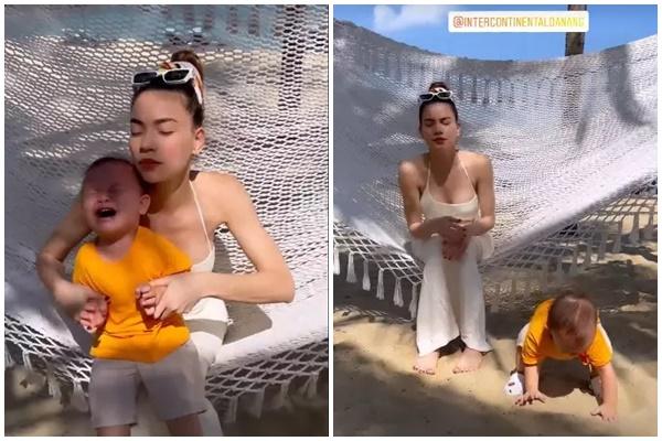 Hồ Ngọc Hà mặc áo tắm đôi với ái nữ Lisa chụp ảnh như tạp chí-14