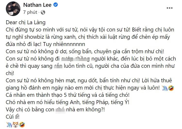 Nathan Lee chửi sốc Xuân Lan, đề nghị đàn chị thuê người đánh?-5