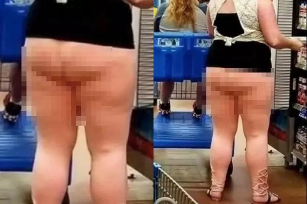 Người đàn ông gây xôn xao, diện quần lọt khe ra đường-5