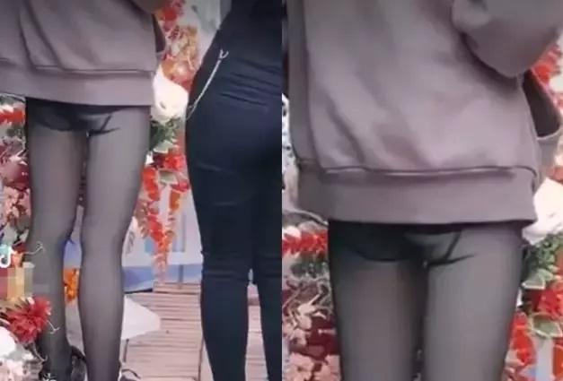 Người đàn ông gây xôn xao, diện quần lọt khe ra đường-7