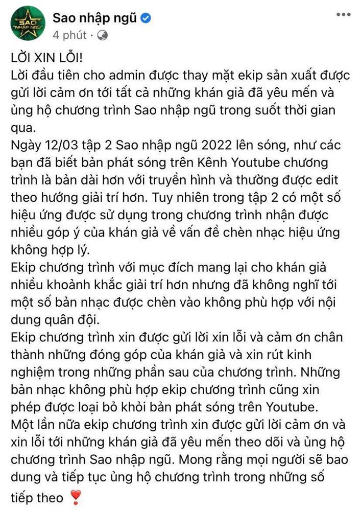 Sao Nhập Ngũ nói gì về ca khúc có lồng ghép ngôn ngữ tục tĩu?-5