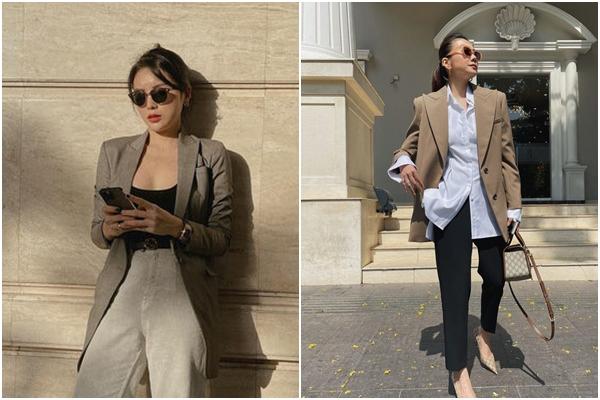 Turn into a female president with 8 ways to mix basic clothes from Huong Giang, Ky Duyen