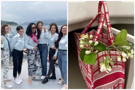 Phượng Chanel mặc lạc quẻ, đựng hoa bưởi trong túi hiệu 65 triệu