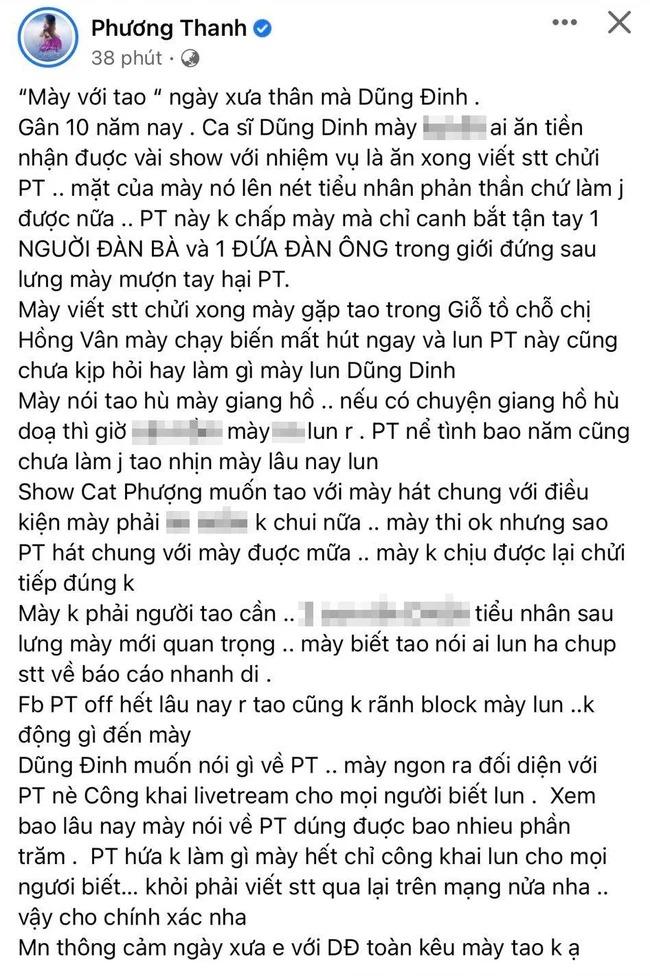 Phương Thanh chỉ đích danh một nam ca sĩ là tiểu nhân-1