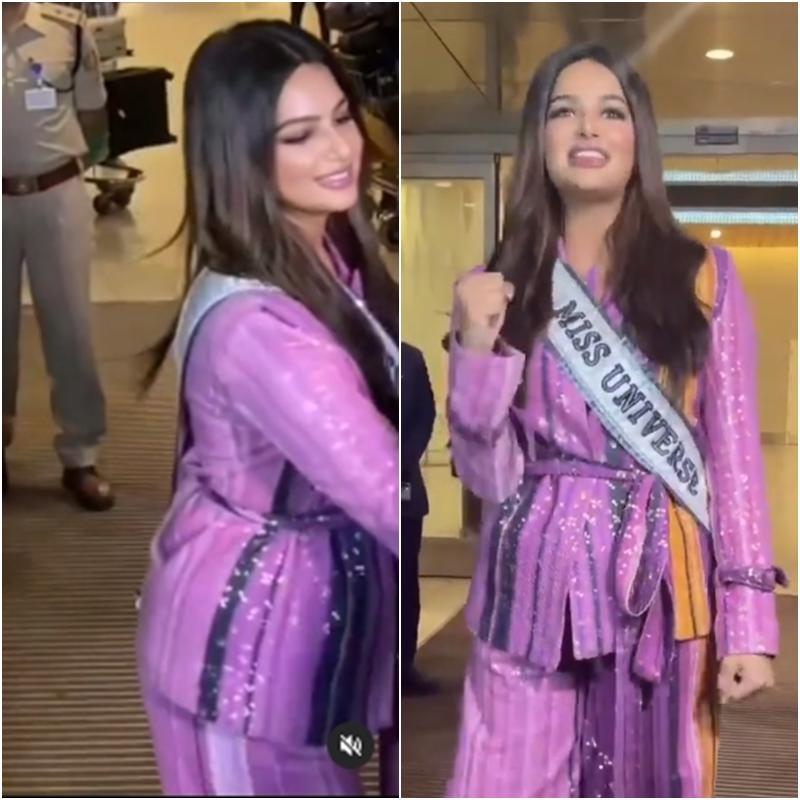 Miss Universe 2021 returns to India with a pregnant waist-4