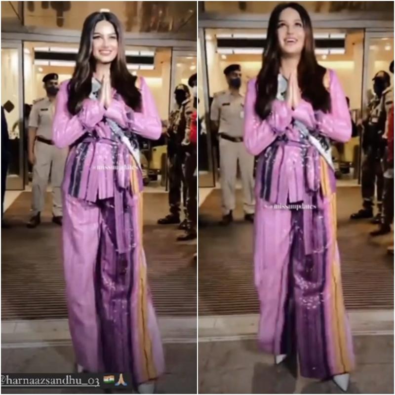 Miss Universe 2021 returns to India with a pregnant waist-3