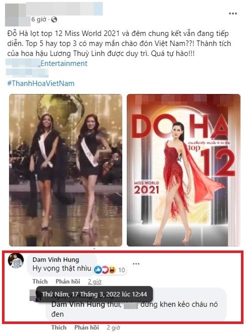 Đỗ Thị Hà out trình Miss World, Đàm Vĩnh Hưng phát ngôn lọt hố?-4