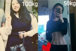 Cô nàng từng béo 100 kg, sau 2 năm ai nhìn thấy cũng 'ngã ngửa'