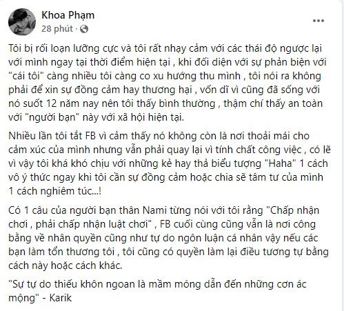 Karik hé lộ bệnh tình nhưng sao phải quay xe xóa vội?-3