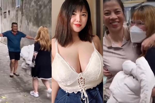Hot girl with big breasts secretly returned home after 4 years in Japan